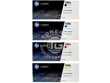 HP 508A Toner Cartridge Set CF360A, CF361A, CF362A, CF363A