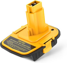1 Pack DM18D Battery Adapter Converter with USB Port for Dewalt 18V Tools, Conve