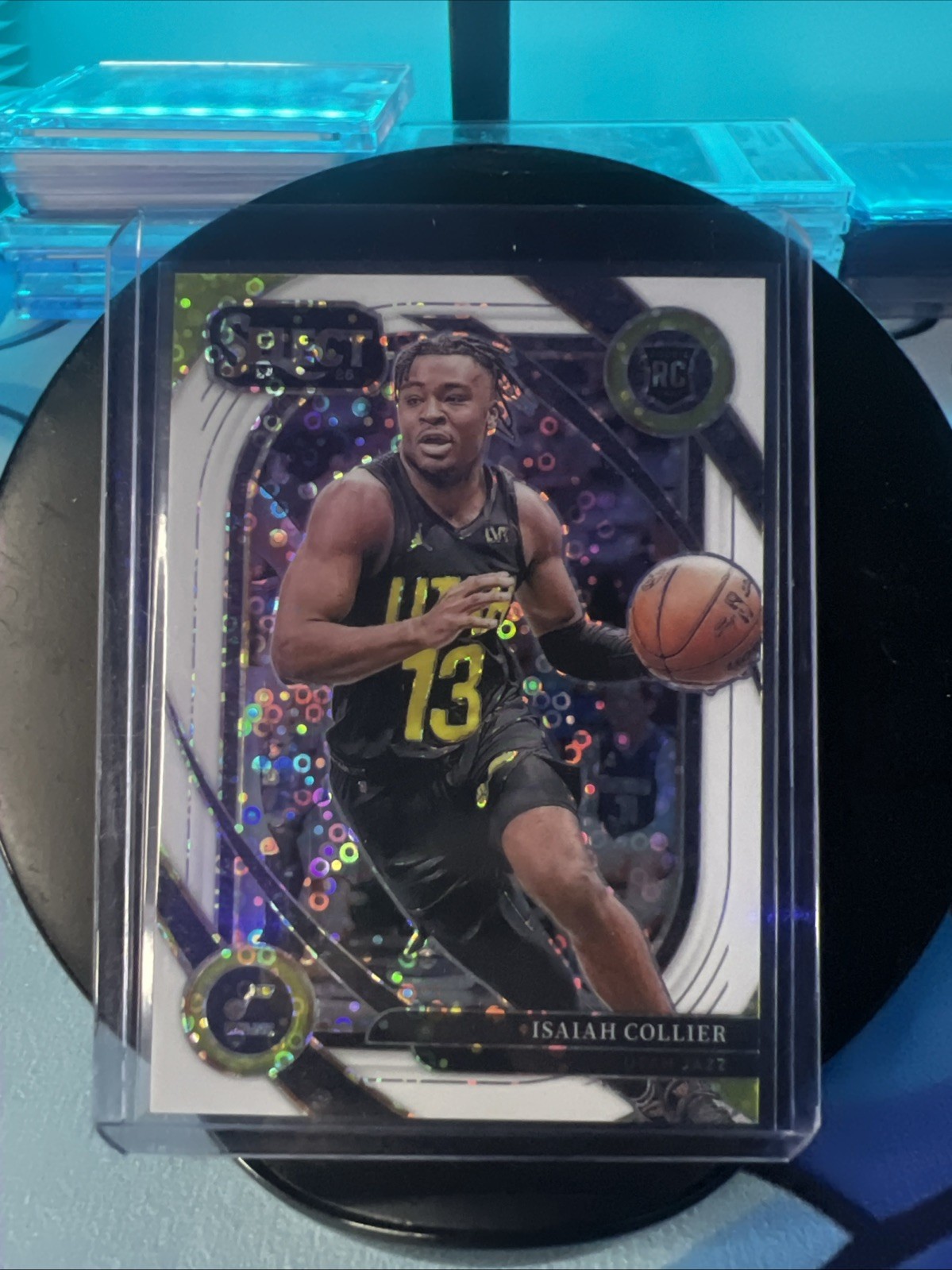 2024-25 Panini Select - Courtside Isaiah Collier #279 White Disco Prizm /75 (RC)
