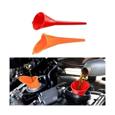 2PCS Oil Funnel, Automotive Multi-Function Plastic Fuel Funnel with Long Neck...