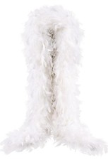 100g Gram 2 Yards White Turkey Feather Boa Dance Party Halloween Prom 1920s