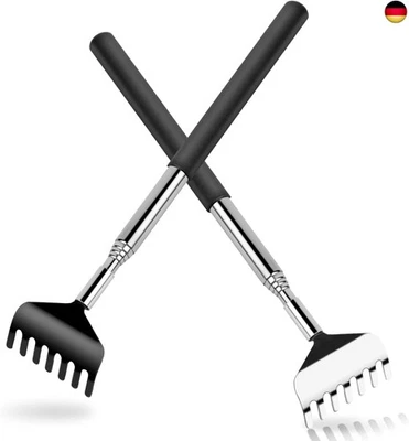 LOBVABA Rückenkratzer Teleskop 2 Stück, Kratzhand rückenkratzer, Kratzhand gegen Ju