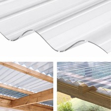 Clear Plastic Corrugated Roofing Sheets Shed Pergola Lean To Roof Panels