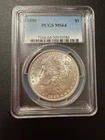 New ListingMorgan Silver Dollar 1886 PCGS MS64  - Beautiful Coin!