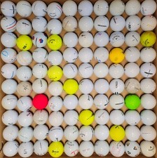 100 Used Golf Balls Shag Hit Away Practice Range various, Free Shipping