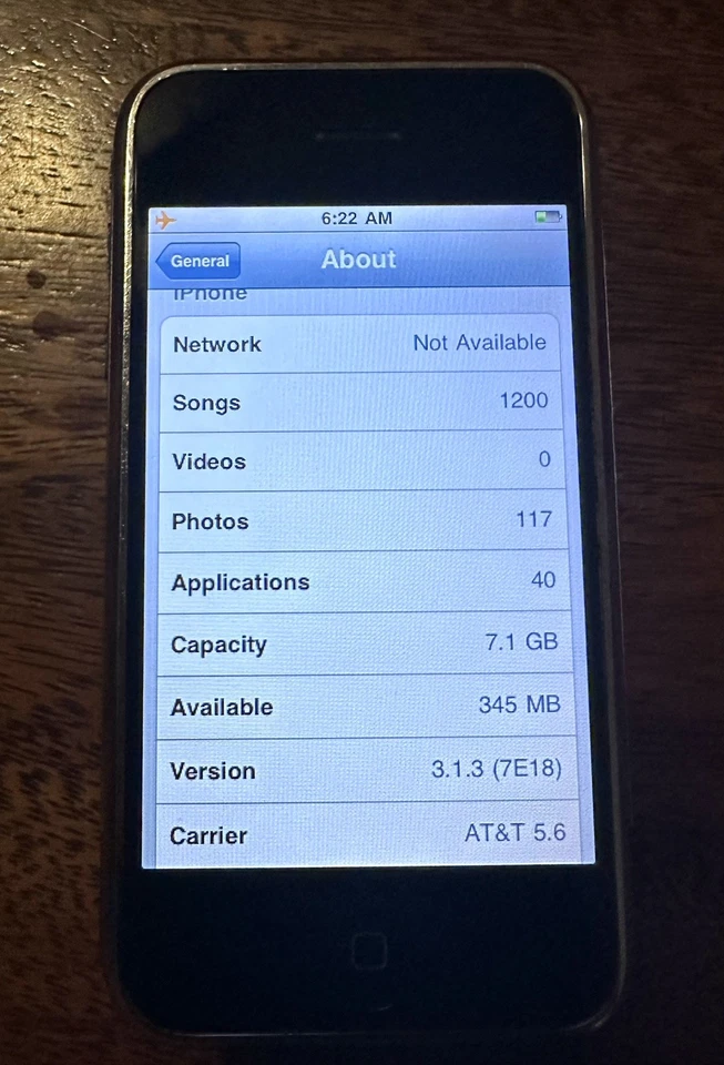 Apple iPhone 2G 8Gb (1ª generación 8GB) Foto 3 de 4