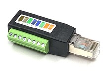 RJ45 Male Plug 8 Pin Screw Terminal Connector ColorCoded Pinout Cat5e