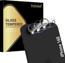  3 Pack Camera Lens Protector for iPhone 16e, Anti Clear