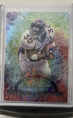2024 Leaf Electrum - Crystallography Terrell Davis #CLB-18 Tie-Dye Silver Board