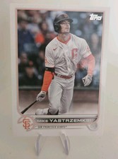 2022 Topps Series 1 - Mike Yastrzemski #103 Name Misspelled as Yastrzemksi Error