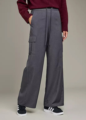 Freemans Graue Cargo Weite Beinhosen Plus Size UK 18 (FM180-4)