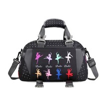 Ballet Dance Bag for Girls Gymnastic Bag Ballet Bag Ballerina Gifts Black, S...