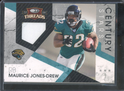 2009 Donruss Threads MAURICE JONES-DREW #13 Century Stars Patch /50 Jaguars