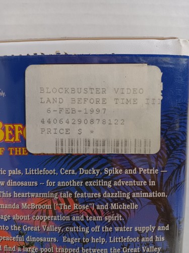 Land Before Time III: Time of Great Giving (VHS, 1995, Clamshell) Used, Damaged - Picture 3 of 7