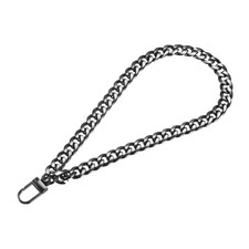 Keychain Wristlet Strap, 8" Hand Wrist Lanyard Key Chain Holder for Bag, Black