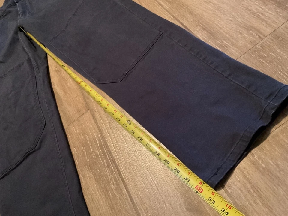 PANTALONES DE TRABAJO CAT CATERPILLAR DOBLE RODILLA AJUSTE ELÁSTICO (TALLA 40 x 34) AZUL COMO ESTÁ Foto 4 de 4