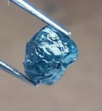 1 pieces 1.20cts Natural Blue Raw Loose Diamond Rough Uncut Diamond for Jewelry