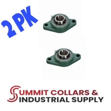 UCFL202-10 Pillow Block Flange Bearing 5/8" Bore 2 Bolt Solid Base (2PCS)