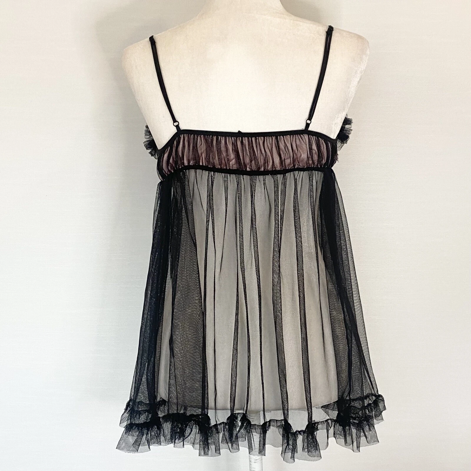 UNDERCOVER Y2K Victoria’s Secret Milkmaid Babydoll Sexy Little Things Vestito Slip Chemise M