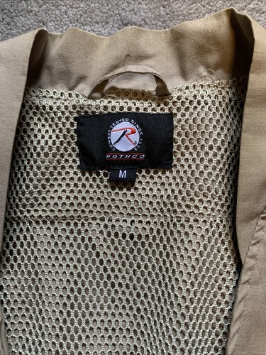 Concealed Carry Vest Rothco Tactical Plainclothes Men's Size M Beige - Picture 2 of 5