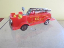 VTG TOY TIN FRICTION FIRETRUCK  FOR PARTS REPAIR  JAPAN  READ BELOW 