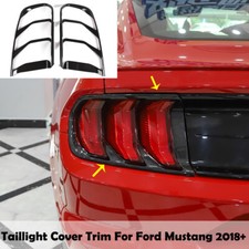 Real Tail Lights Covers Guard Trim For Ford Mustang 18 Accessories Carbon Fiber