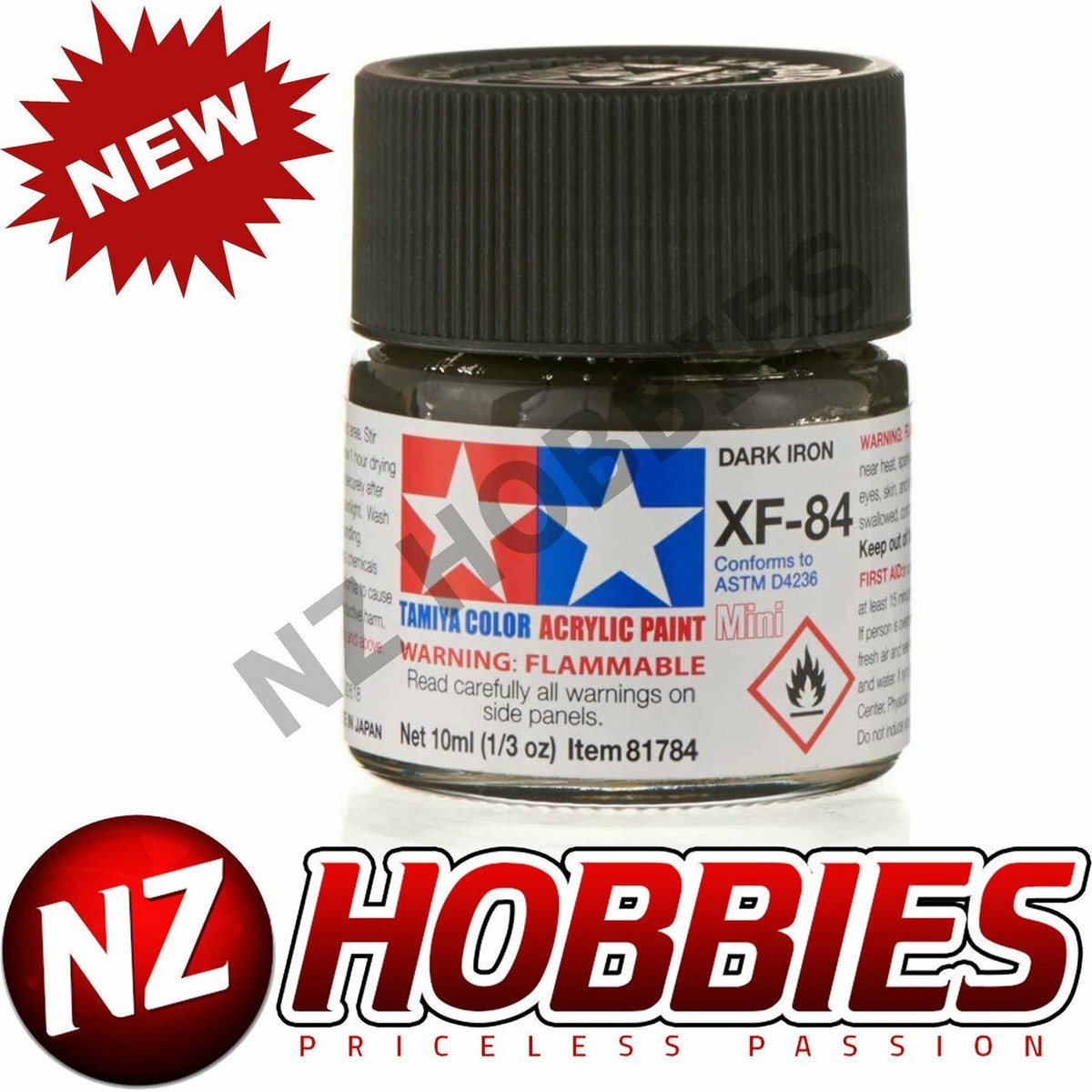 TAMIYA TAM81784 Acrylic Mini XF84 Dark Iron 10ml Bottle | eBay
