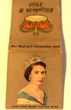Elizabeth R 1953 Her Majesty's Coronation 1953 Matchbook Cover