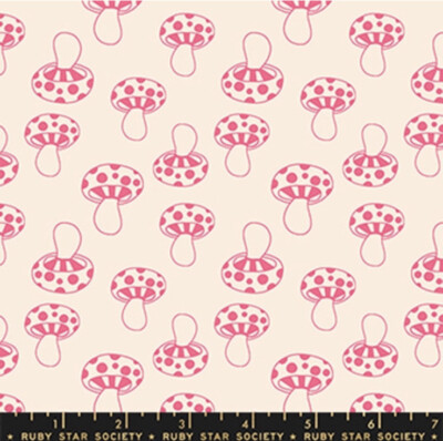 Fat Quarter Moda Honey by Ruby Star Society Fliegenpilz rosa 100% Baumwolle