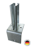 Winkel Bodenplatte FußPlatte Adapter Doppelstabmattenzaun Pfosten 40X60 Zaun 18
