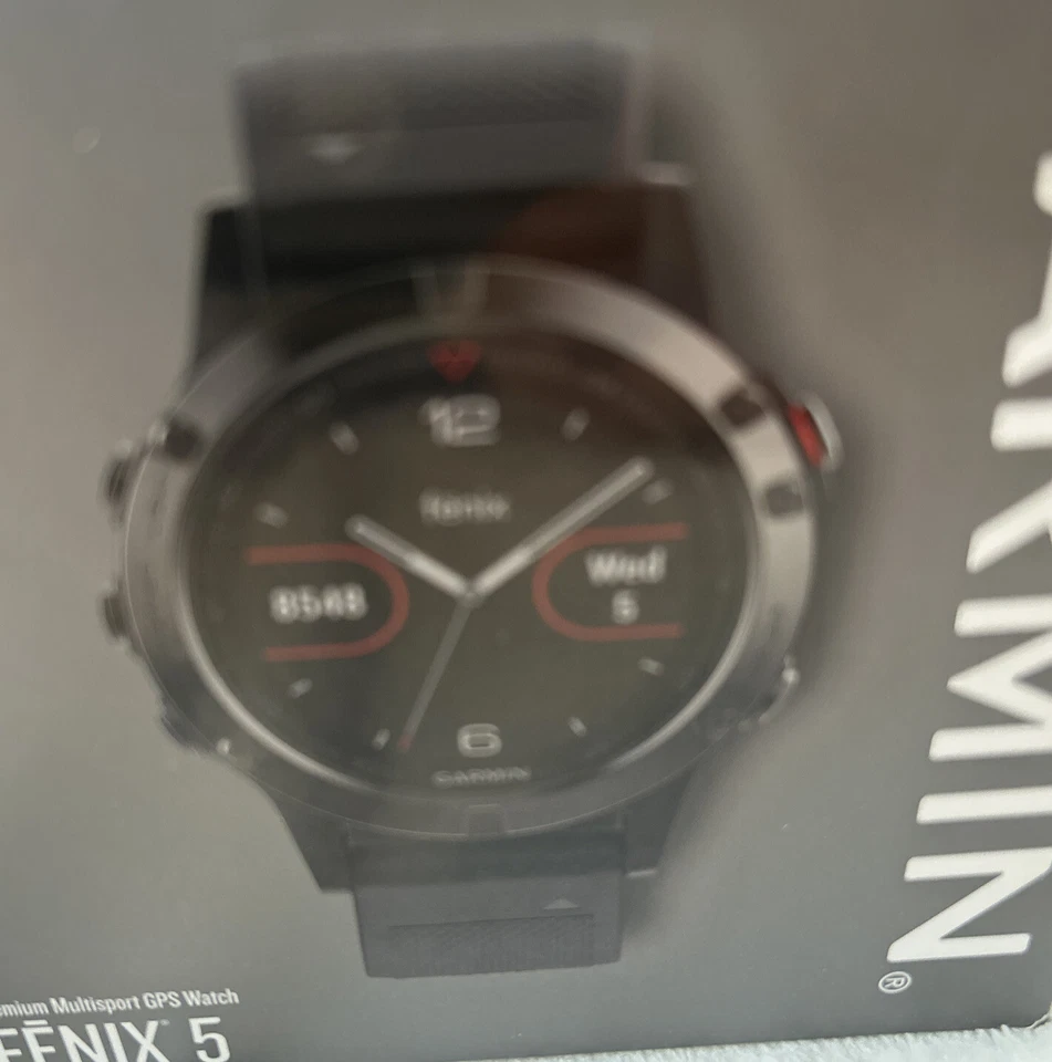 Garmin Fenix 5 Black Premium Multisport GPS Watch 47mm - Image 3 of 4