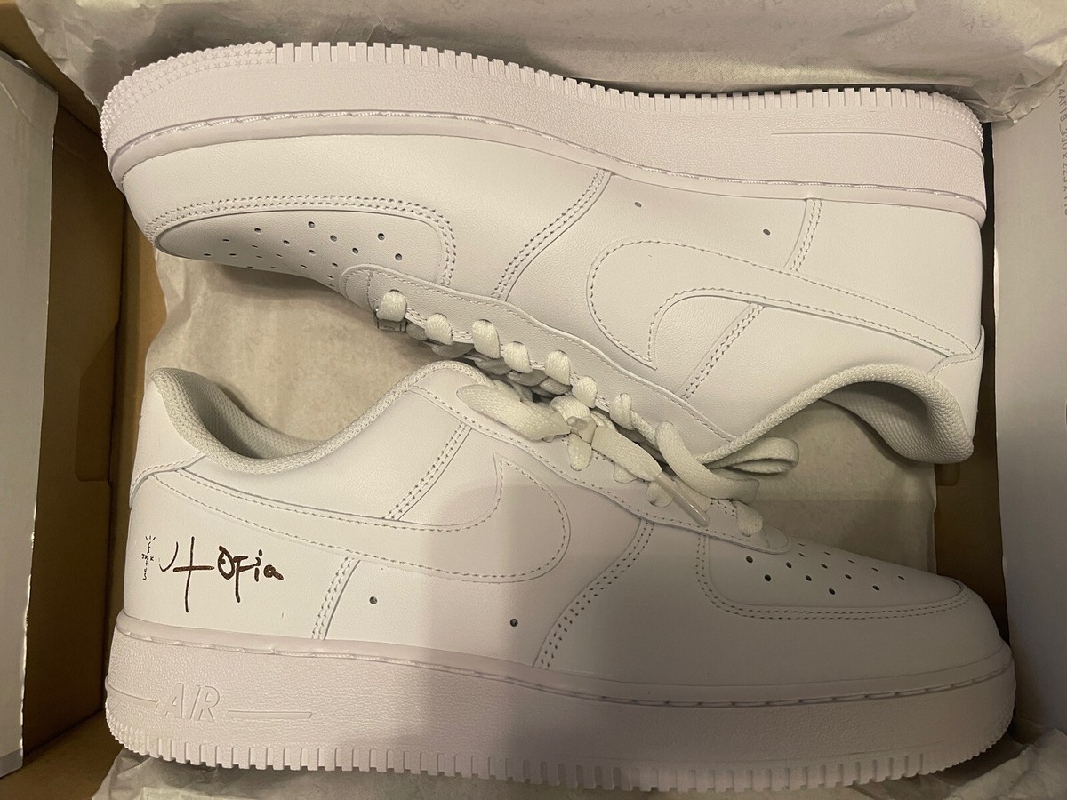 Cactus Jack (Travis Scott) Air Force 1 Utopia Sneakers, Size Cactus Jack (Travis Scott) Air Force 1 Utopia Sneakers, Size