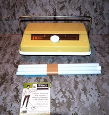 Vintage Wagner of Milwaukee Carpet Dial No.451 Carpet Sweeper Sunburst Gold  NOS