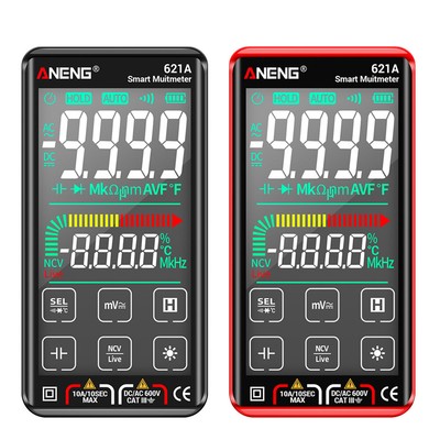 ANENG 621A Touch Screen Intelligent Digital Multimeter 9999 Counts Rechargeable