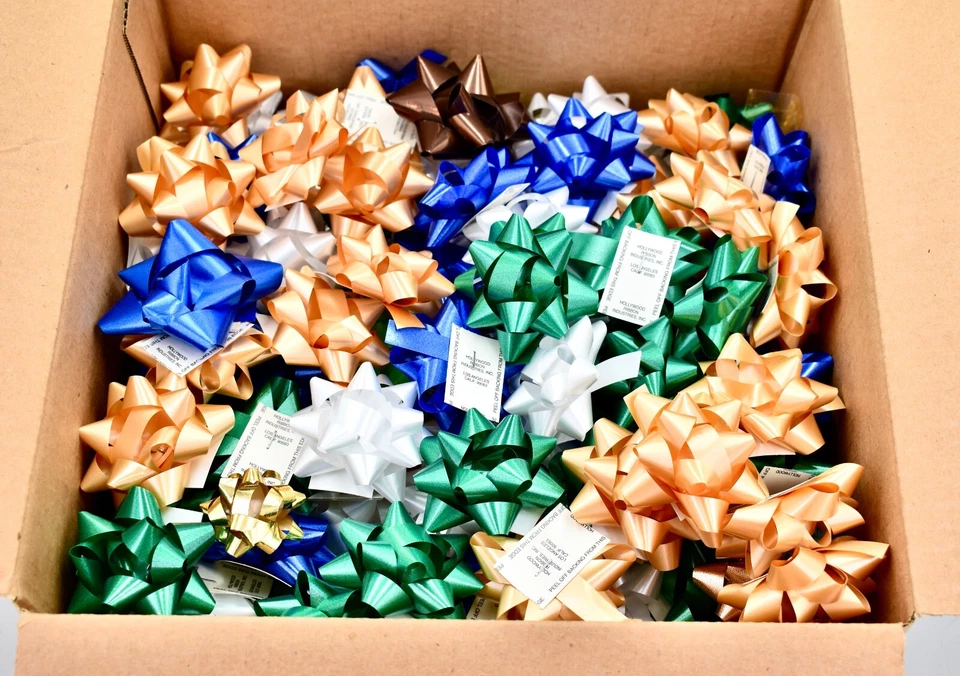 Star Bows,Peel-and-Stick,200x, Assorted Colors, 1/2"x 2.5", Hollywood Ribbon - Image 3 of 3