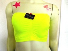LOT OF 3 Seamless Tube Bra Bandeau Top W/Removable Pads Variety NEW WITH TAG