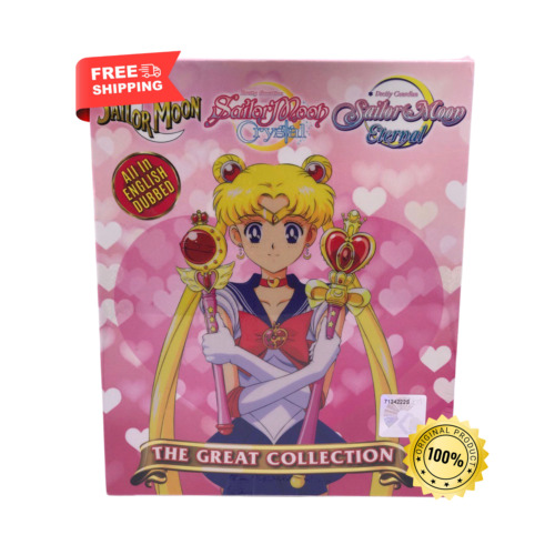 Sailor Moon Dvd Complete Collection 1-239 Episodes + 5 Movies English Dubbed