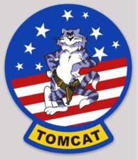 4" navy f-14 tomcat bumper sticker decal usa made