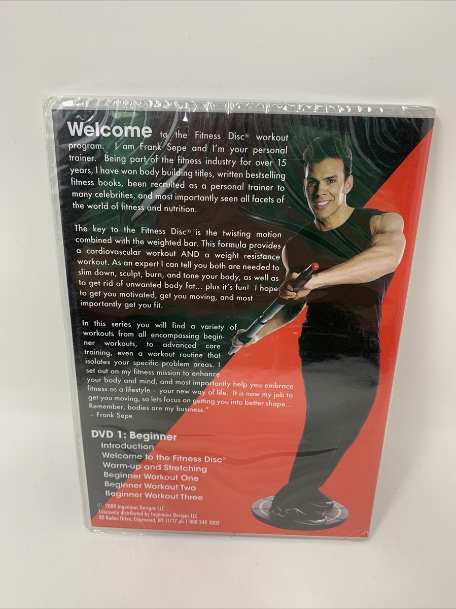 Ftiness Disc Frank Sepe Fitness Workout DVD Discs 1,2, 3, New, Sealed