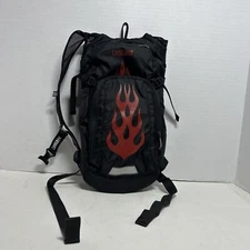 CamelBak Hydration Pack Backpack Mini Mule 1.5L Black Red Flames (No Bladder)