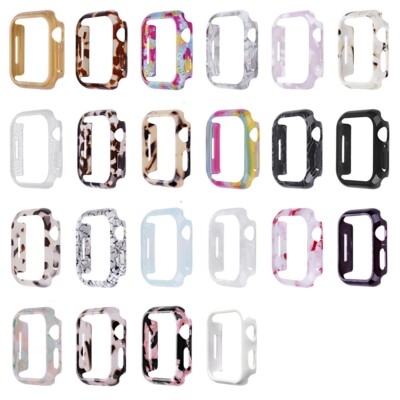 Resin Case Multicolor Frame for Apple Watch 11 10 9 8 7 6 SE 40/41/42/44/45/46mm