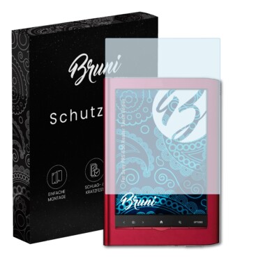 Bruni 2x Folie für Sony PRS-650 Reader Touch Edition Schutzfolie