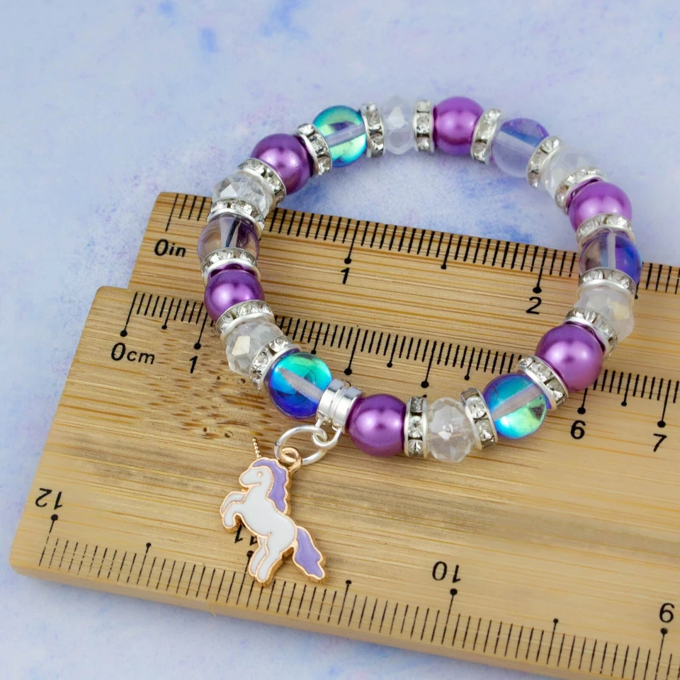 Pulsera Unicornio, Regalos Niña, Joyería Infantil, Regalo Fiesta Cumpleaños Foto 3 de 4