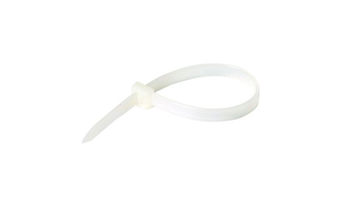 Steren 4" Clear Nylon Cable Ties - 100 Pack - 第 2/2 張圖片
