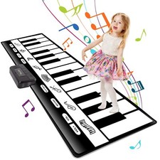 6ft. Piano Mat with 24 Keys 10 Demos 8 Musical Instruments Sounds 4 Pla...