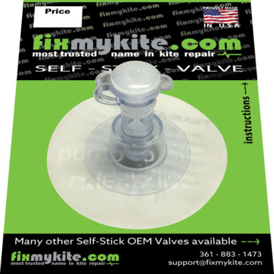 FixMyKite 9mm Inflate valve (standard size for most kites) -- NEW