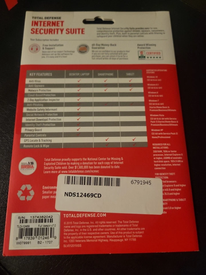 Total Defense  Internet Security Suite Protection for 3 Devices 1 Yr. 2015 - Image 4 of 4