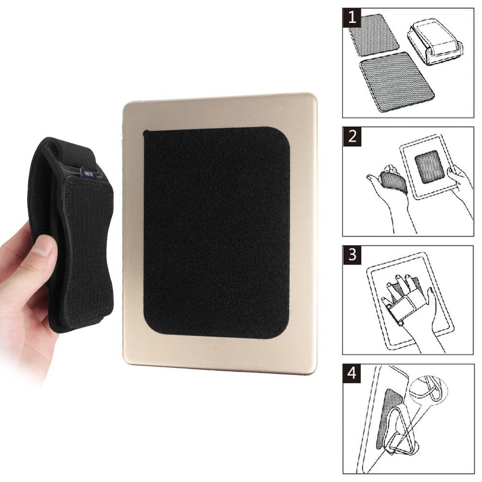 Hand Strap Holder Hook & Loop Handle Grip for iPad, Samsung, Amazon 7-10" Tablet - Image 4 of 4