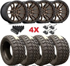 Fuel Rebel 6 Bronze Wheels Rims Tires 33 12.50 20 Mud Mt Fuel Rebel 6 Bronze Wheels Rims Tires 33 12.50 20 Mud Mt