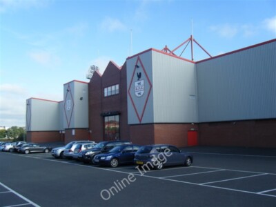 Foto 6x4 Excelsior Stadium, Airdrie Airdrie\/NS7665 um 2009